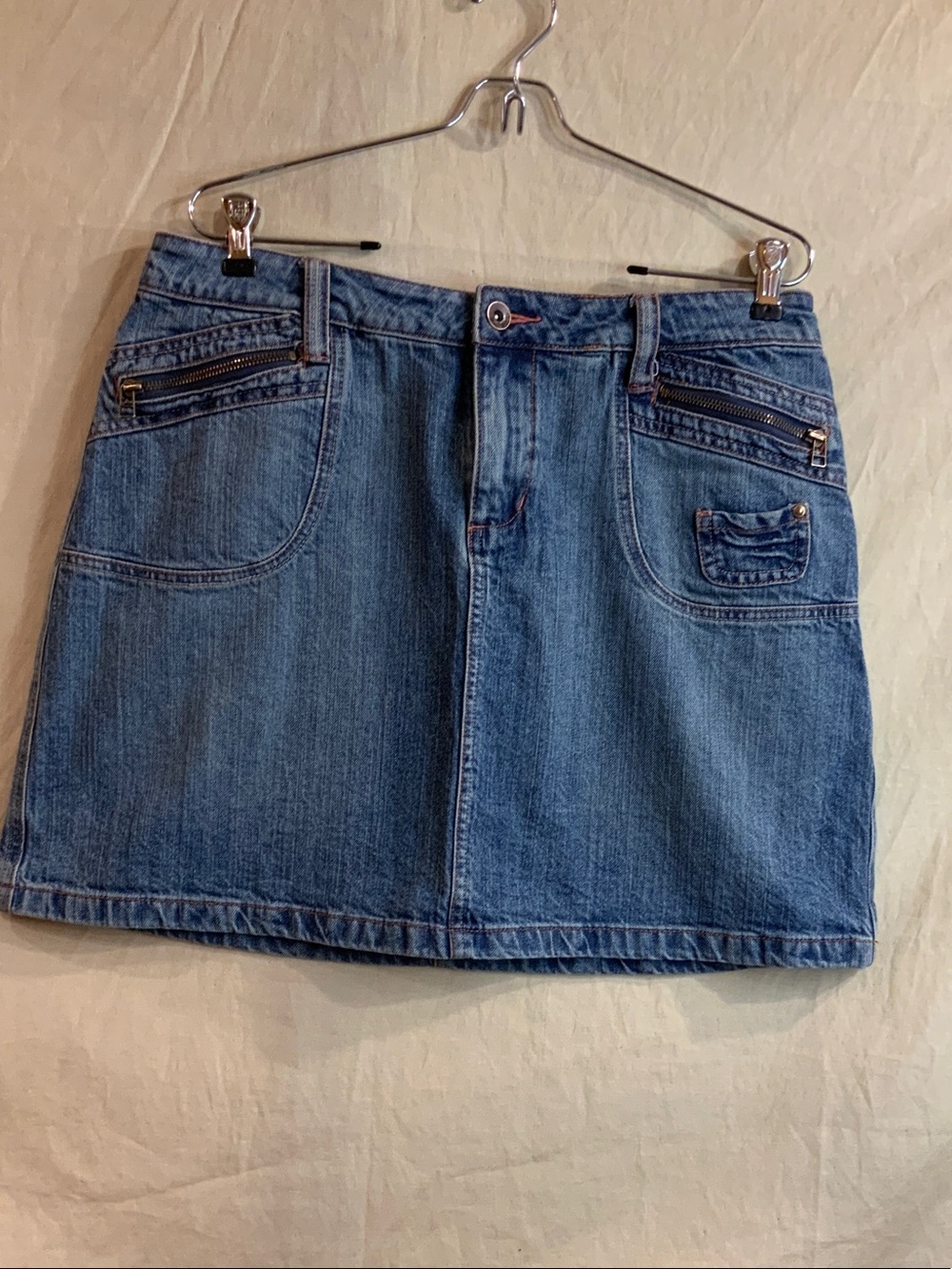 L.A. Blues Classic Y2K Denim Mini Skirt - Blue